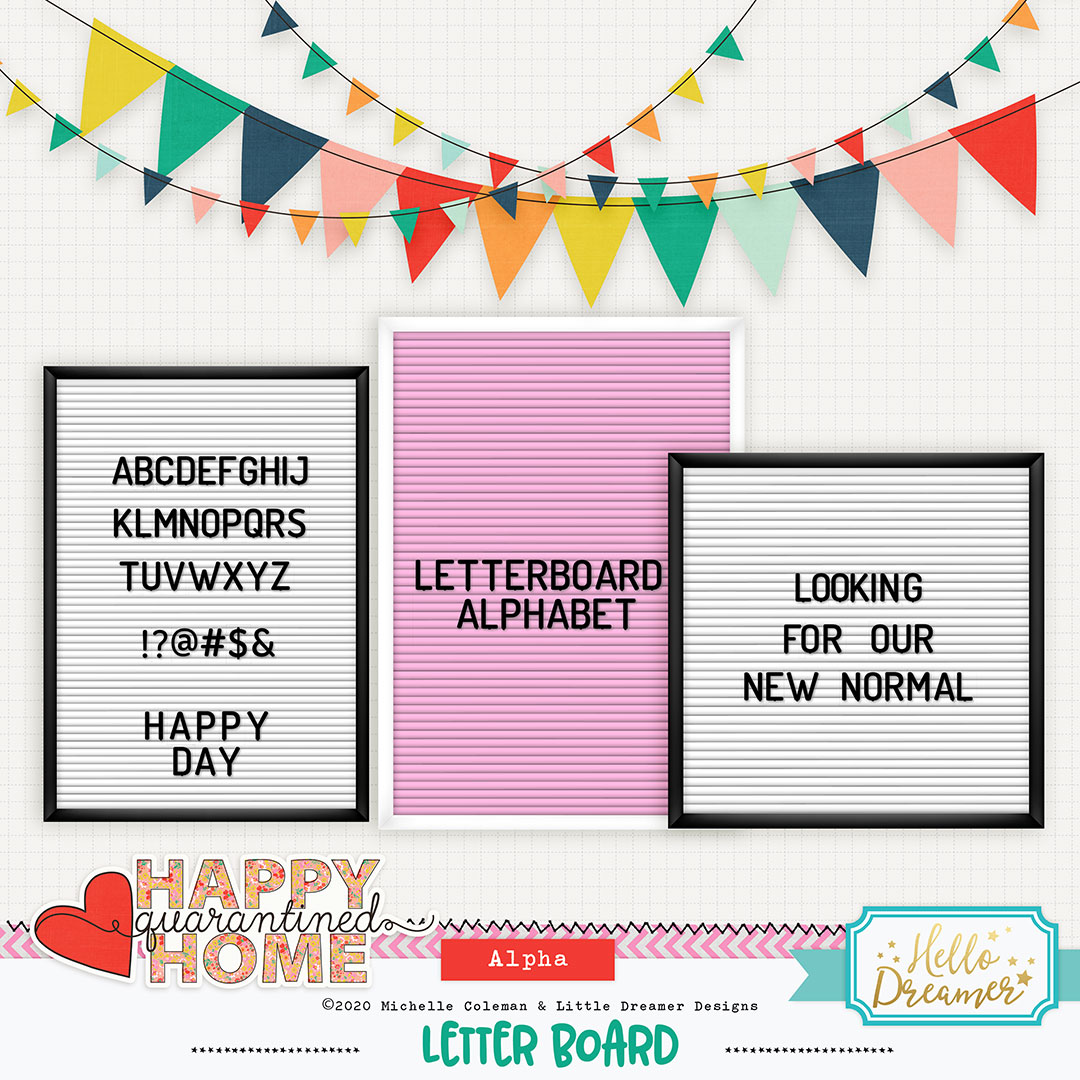 Happy Little Letter Stickers Pink